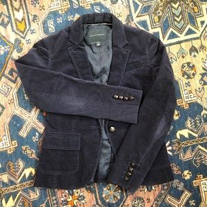 Cute navy corduroy blazer from Banana Republic
